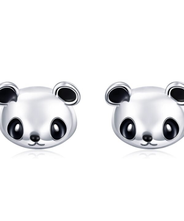 Panda S925 Sterling Silver Earrings Temperament Female Earrings
