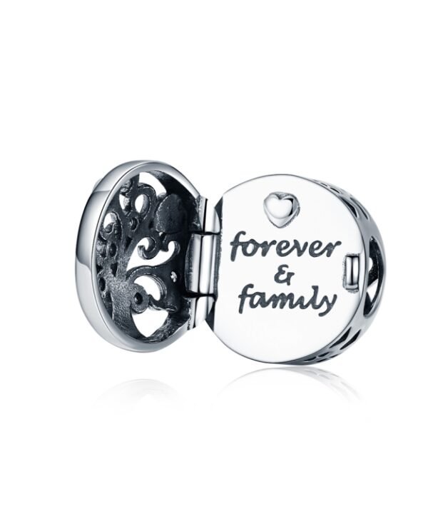 S925 Sterling Silver Openable Family Tree Of Life Beaded DIY Bracelet Accessories