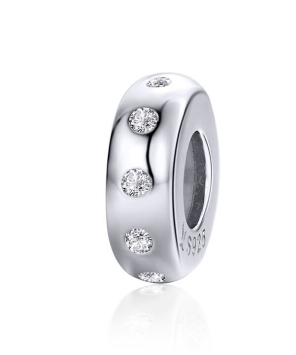 S925 Sterling Silver Zircon Beaded DIY Bracelet Accessories
