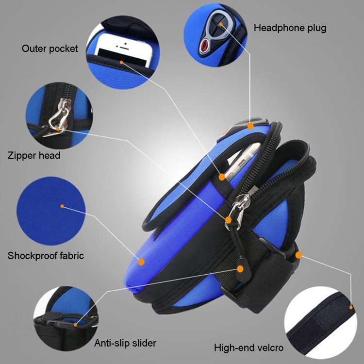 Waterproof Neoprene Phone Running Protective Outdoor Wrist Sports Arm Bag, TBD047713301A, TBD047713301B, TBD047713301C, TBD047713301D, TBD047713301E - Image 7