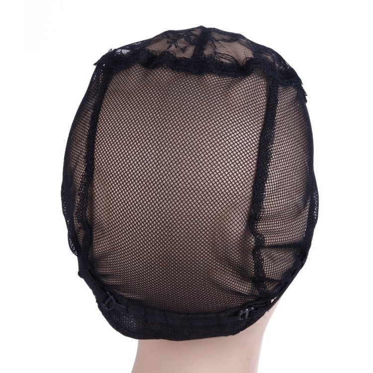Elastic Hair Net Cap Lace Mesh Bottom Cover Wig Accessories, 56CM Black - Image 4