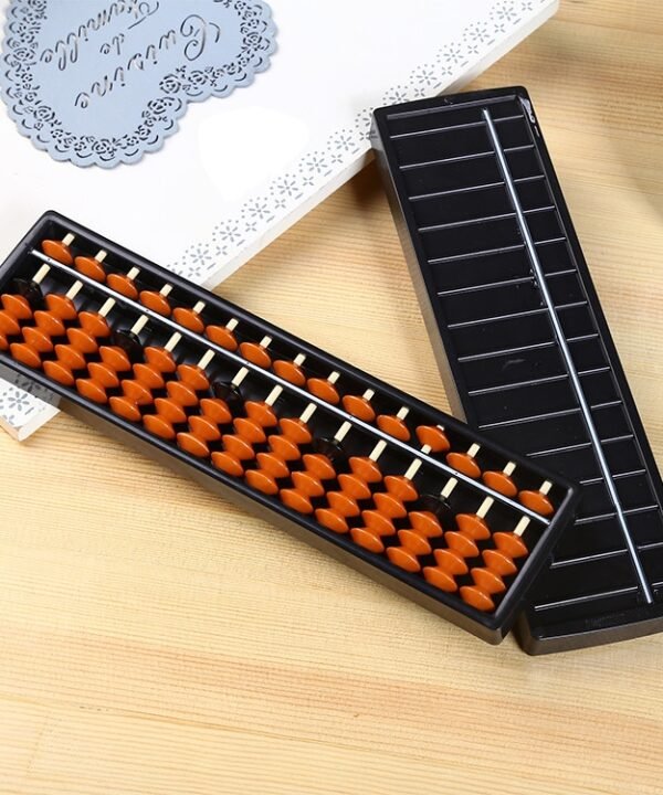 Plastic Abacus 15 Digits Arithmetic Tool Math Learn Aid Calculating Toys Gifts for Kids