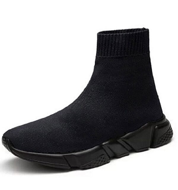 Knit Upper Breathable Sport Sock Boots Chunky Sneakers High Top Running Shoes for Men /  Women, 35, 36, 37, 38, 39, 40, 41, 42, 43, 44, 45, 46, 47