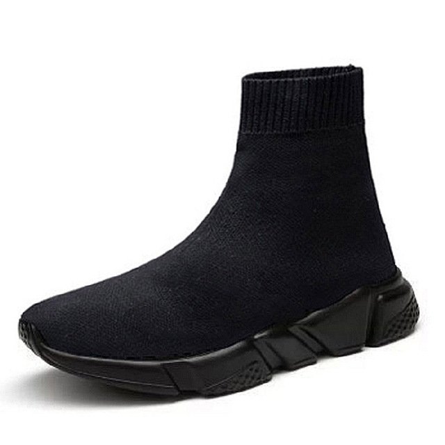 Knit Upper Breathable Sport Sock Boots Chunky Sneakers High Top Running Shoes for Men / Women, 35, 36, 37, 38, 39, 40, 41, 42, 43, 44, 45, 46, 47