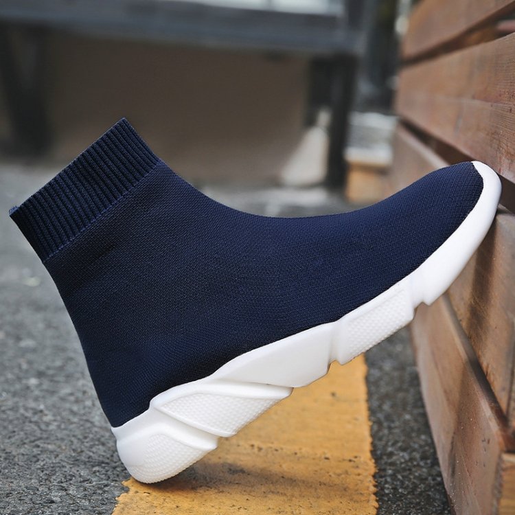 Knit Upper Breathable Sport Sock Boots Chunky Sneakers High Top Running Shoes for Men / Women, 35, 36, 37, 38, 39, 40, 41, 42, 43, 44, 45, 46, 47 - Image 6