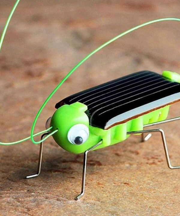Children Baby Solar Power Energy Insect Grasshopper Cricket Kids Toy Gift