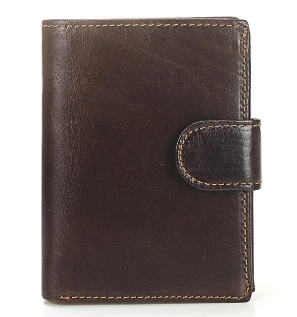 Vintage Men Wallet Genuine Leather Short Wallets Male Multifunctional Cowhide Male Purse Coin Pocket Photo Card Holder
