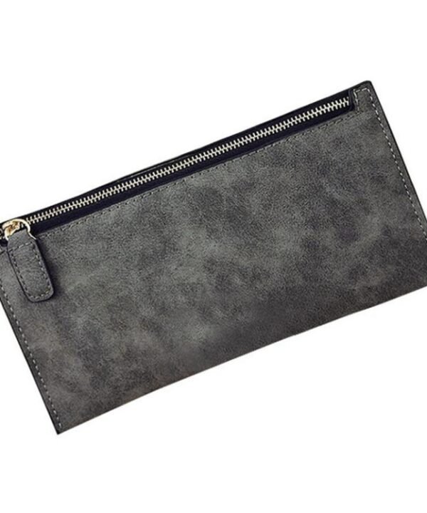 Ladies Long Wallet Simple Style Coin Purse Leather Thin Wallets