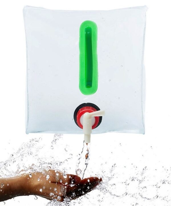 20L Outdoor Camping Folding Bucket Transparent Plastic Folding Water Bag