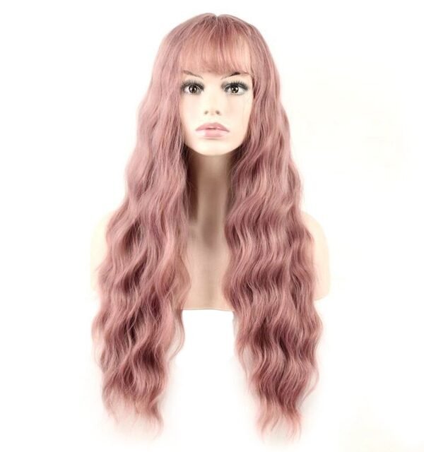 Fluffy Long Curly Hair Mix Womens Wigs