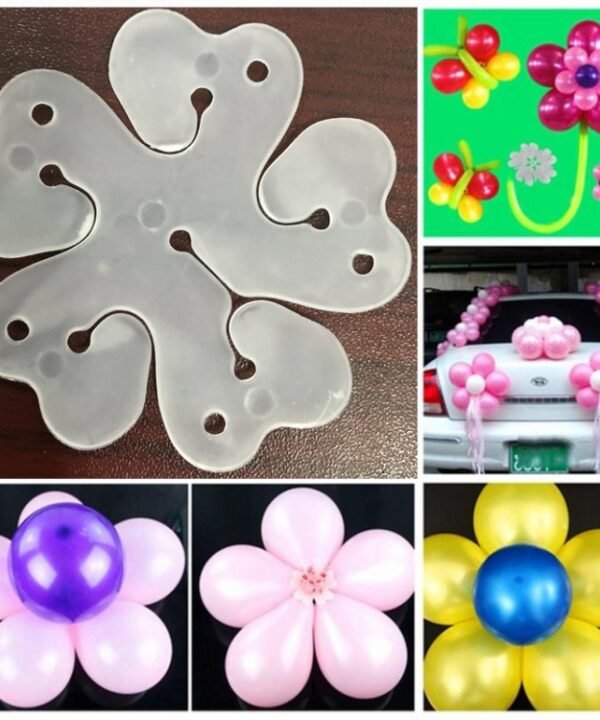 50 PCS Flower Balloons Decoration Accessories Plum Clip Birthday Wedding Party Plastic Balloon Clip