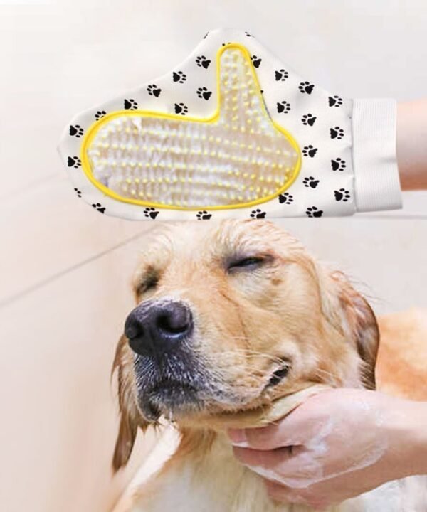 Pet Gloves Bath Brush Dog Massage Brush Pet Bath Grooming Supplies