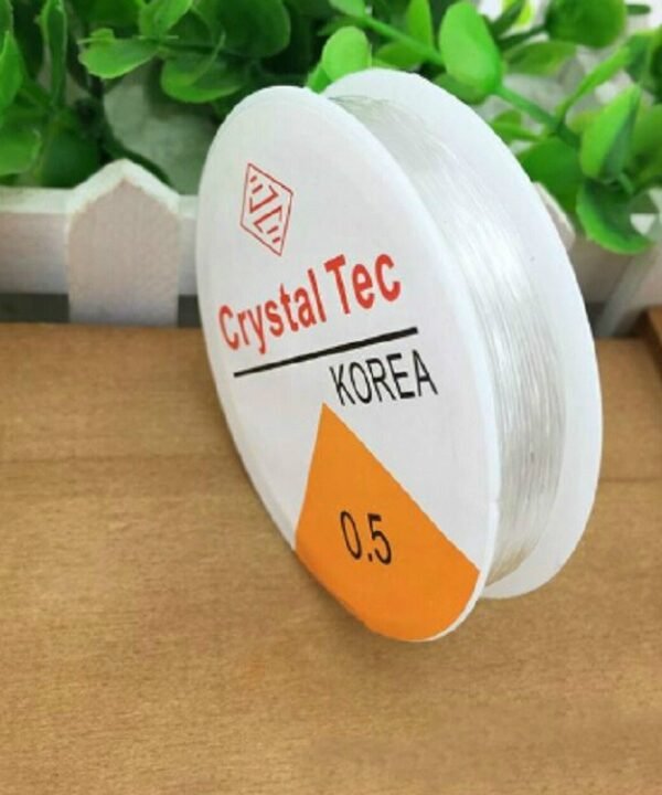 5 PCS Transparent Fishing Line Elastic Line DIY Handmade Jewelry Accessories Material Beads Bead Wire Rope, 0.5mm, 0.6mm, 0.7mm, 1mm, 0.8mm