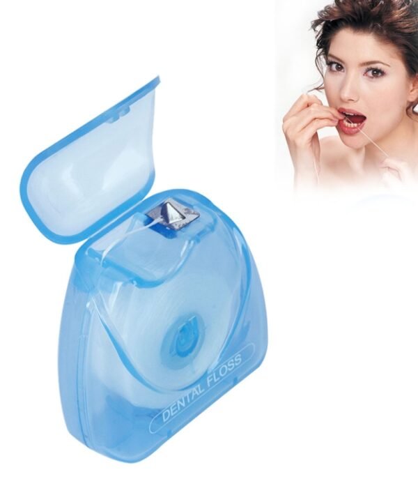 2 PCS 50m Dental Flosser Oral Hygiene Teeth Cleaning Wax Mint Flavored Spool Toothpick Teeth Flosser