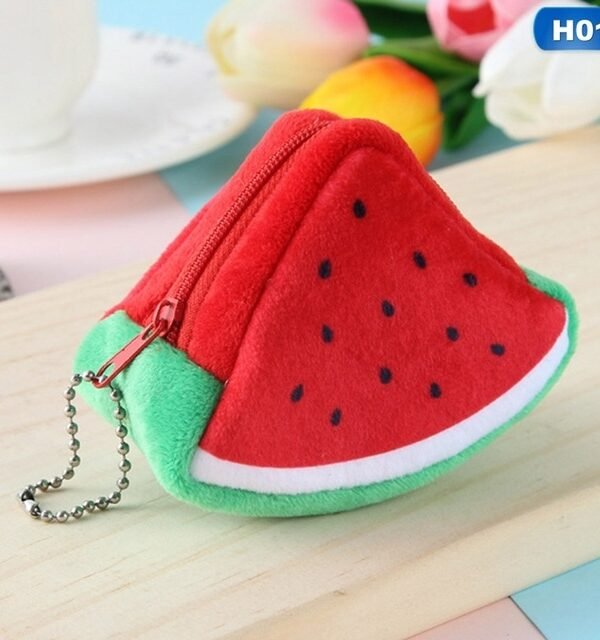 Cute Fruit Wallet Gift Plush Coin Purse Female Bag