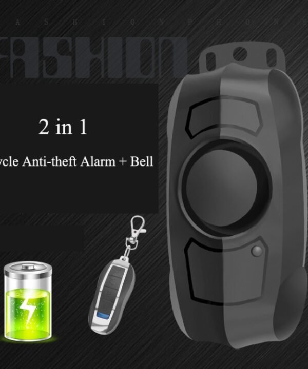 Bicycle Lock Anti-theft Anti-lost USB Charging Wireless Remote Control Vibration Alarm Detector Sensor