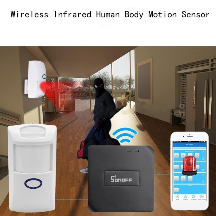 CT60 PIR2 Wireless Infrared Detector Human Body Motion Sensor Wall-Mounted for Smart Home Security Alarm Smart Remote (EU Plug) - Image 6