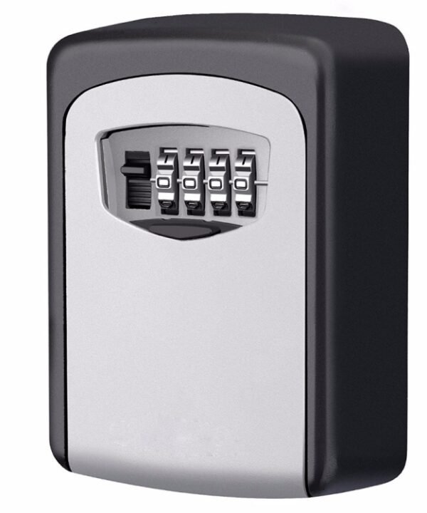 Safety Home Durable Storage Box Key Hider 4 Digit Security Secret Code Lock Wall Mounted Combination Password Keys Box