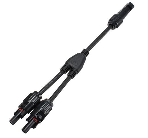 1 Pair MC4 Branch Y Adapter Connectors M/M/F and F/F/M for Solar Panels Cable - Image 3