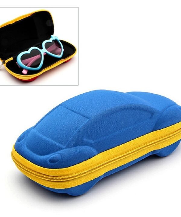 Car Shape EVA Glasses Case Children Portable Drop Resistant Glasses Case, Random Colors Delivery
