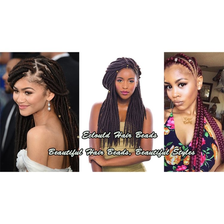3 PCS Dreadlocks Aluminum Rice Beads Hair Accessories, Silver, Gold, Mixed - Image 3