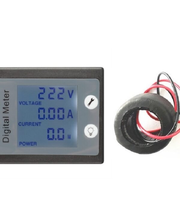 peacefair PZEM-011 AC Digital Display Multi-function Voltage and Current Meter Electrician Instrument, Host + Closed CT, Host + Opening CT