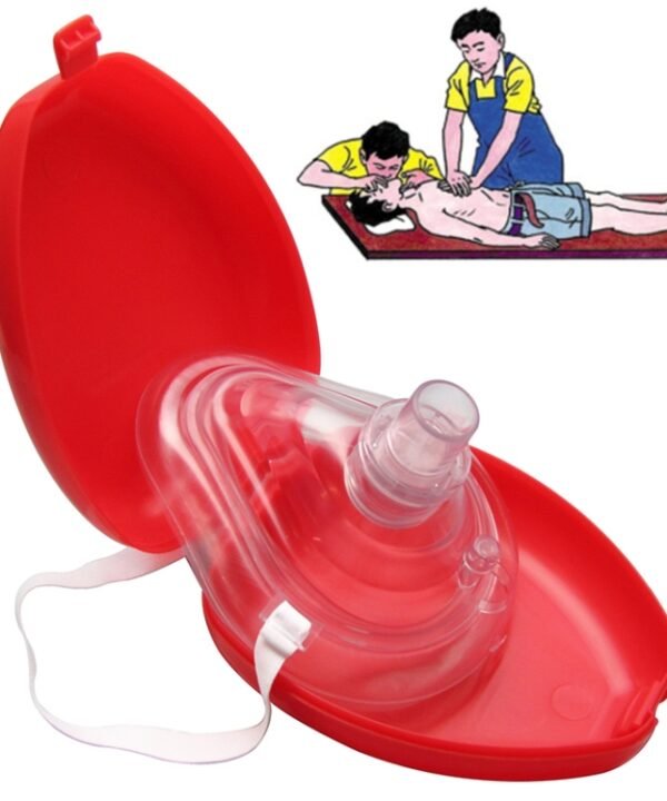 CPR Resuscitator Rescue Emergency First Aid Breathing Mask Mouth Breath One-way Valve Tools
