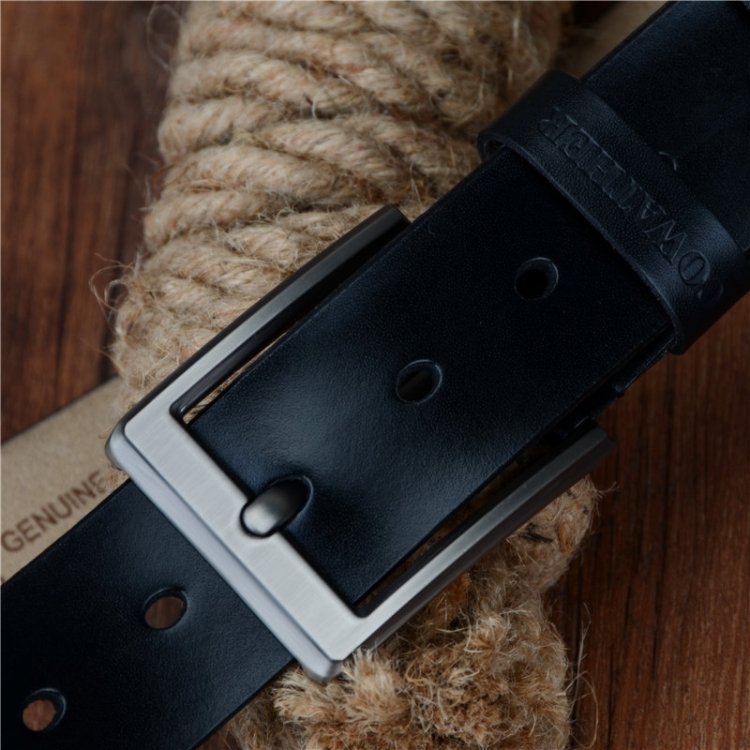 COWATHER XF002 Men Genuine Leather Luxury Business Casual Pin Buckle Belt, 100cm, 105cm, 110cm, 115cm, 120cm, 125cm, 130cm, 140cm, 150cm - Image 3