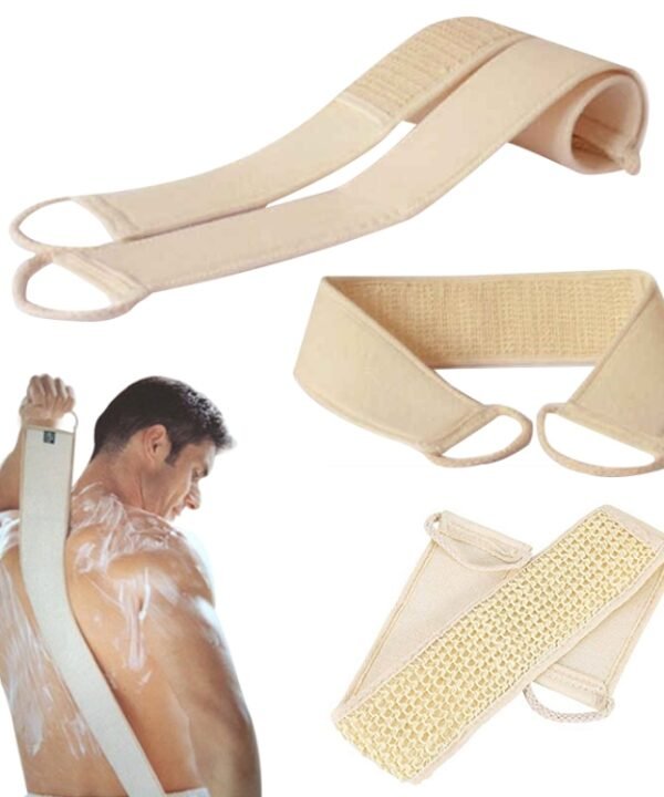 Soft Skin Care Exfoliating Loofah Sponge Back Strap Bath Shower Body Massage Spa Cleaning Scrubber Brush Tool