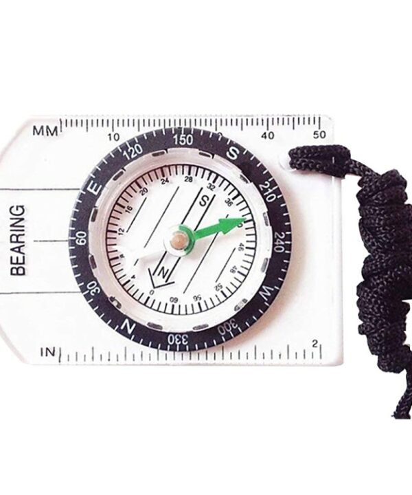Professional Mini Compass Map Scale Ruler Multifunctional Equipment Outdoor Hiking Camping Survival