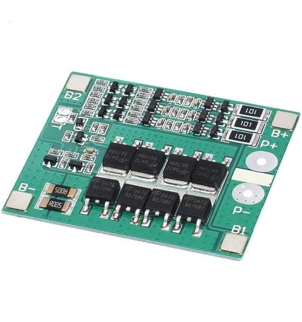 25A 11.1V-12.6V Over-Current Over-Charge Protection Board with Equalization for 18650 Lithium Battery, 3 S 12V 25A