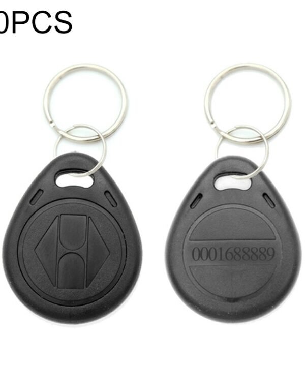 10 PCS 125KHz TK/EM4100 Proximity ID Card Chip Keychain Key Ring