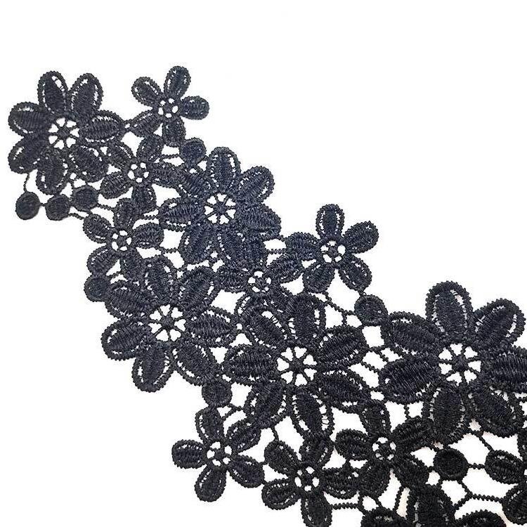 Lace Collar Three-dimensional Hollow Embroidered Fake Collar DIY Clothing Accessories, Size: About 45 x 26cm, Red, Green, Blue, Sky Blue, Purple, Gray, Black, Gold, Beige Brown, Gold Brown, Gold Line, Silver, Navy, Red Bean Paste Powder, Rose Red, Whit... - Image 5