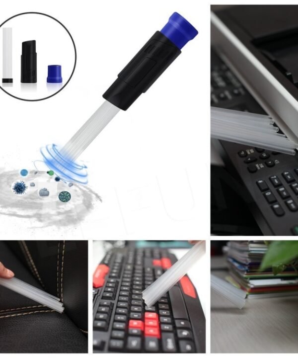 Universal Vacuum Attachment Tool, Tiny Tubes Cleaner for Car /Pets/ Keyboards/Air Vent /Drawers