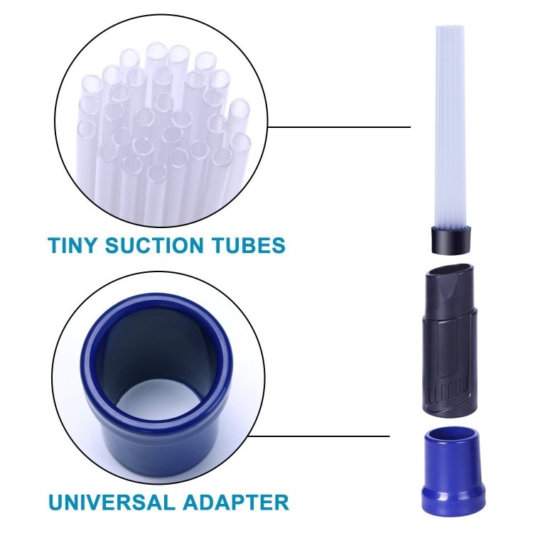 Universal Vacuum Attachment Tool, Tiny Tubes Cleaner for Car /Pets/ Keyboards/Air Vent /Drawers - Image 5
