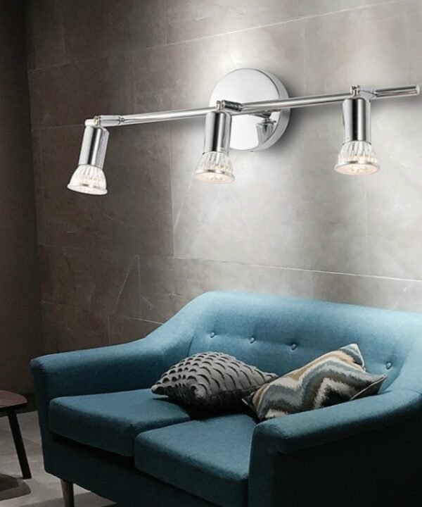 LED Chandelier Ceiling-mounted 9W Background Wall Adjustable Mirror Front Wall Light, White Light, Warm Light, Without Bulb