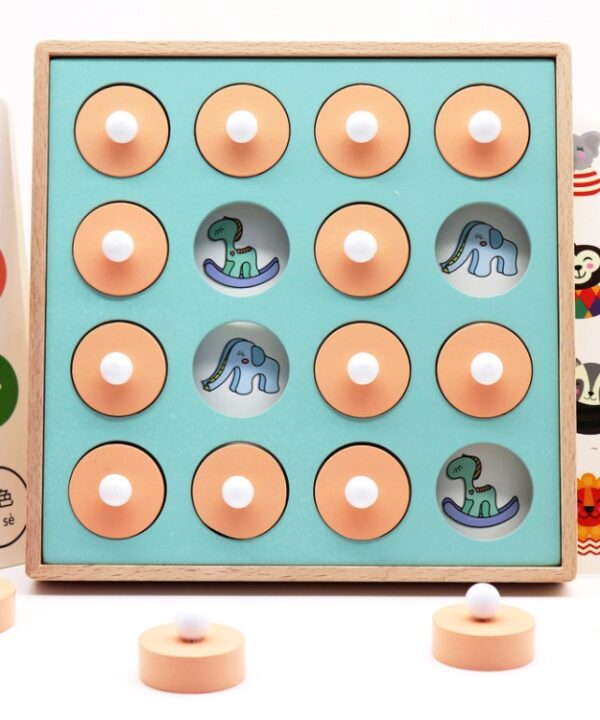 Children Early Education Educational Toys Wooden Memory Chess Intelligence Development Toys, Number and Letter