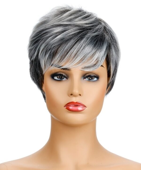 Ladies Fashion Realistic Wig Short Curly Hair Headgear