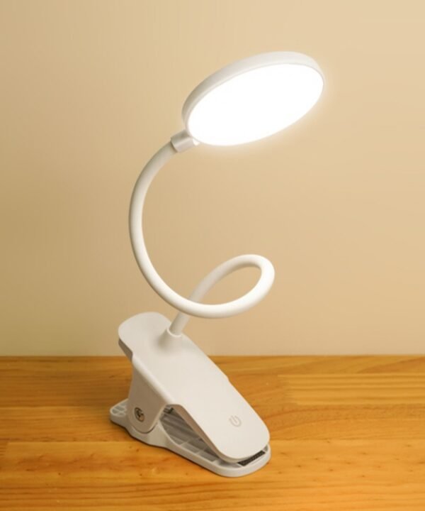 Charging 800mAh Single Color Temperature Three-level Adjustment LED Clip Desk Lamp USB Eye Protection Bedside Lamp, Plug-in, Charging 1200mAh, Charging 800mAh