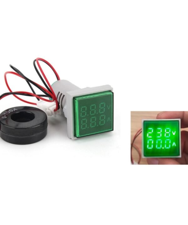 AD16-22FVA Square Signal Indicator Type Mini Digital Display AC Voltage And Current Meter