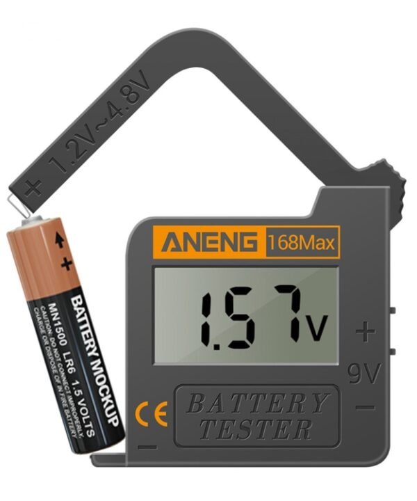 2 PCS ANENG 168MAX Portable Battery Tester High-Precision Battery Power Tester Battery Capacity Tester