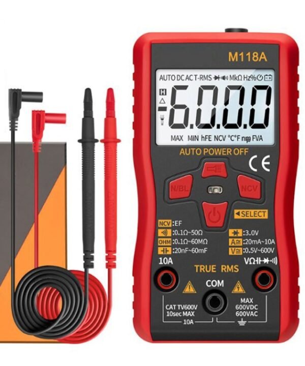 ANENG M118A High-Precision Automatic Range Multimeter Multi-Function Small Electrician Instrumentation Digital Universal Meter