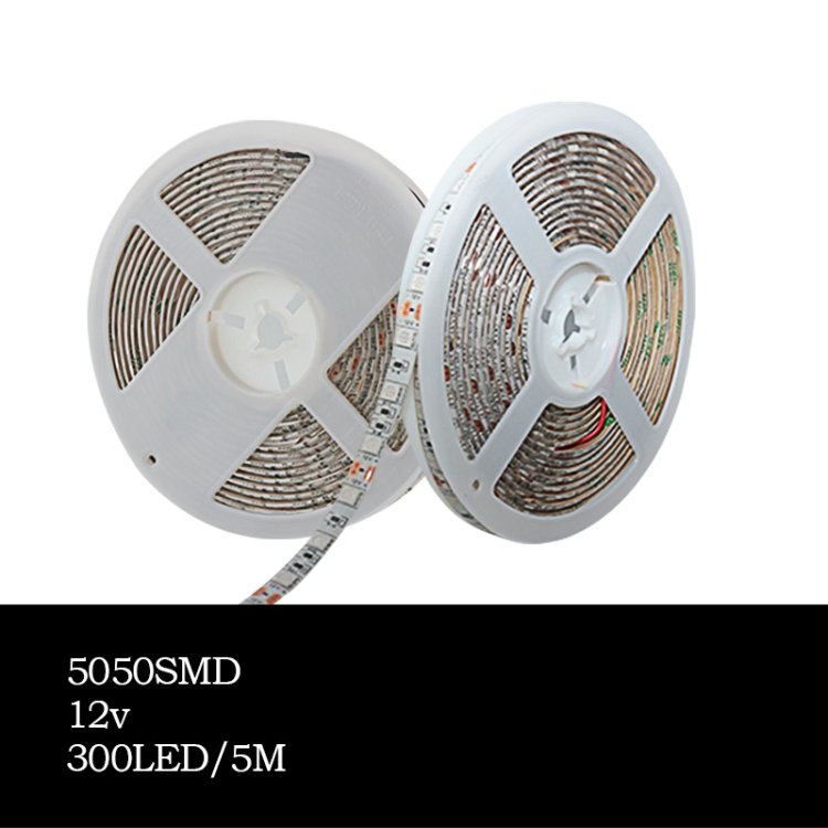 5m 300 LEDs SMD 5050 Full Spectrum LED Strip Light Fitolampy Grow Lights for Greenhouse Hydroponic Plant, Non Waterproof, Waterproof - Image 2