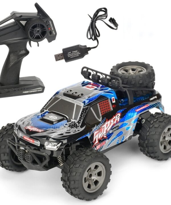 MGRC Charging Remote Control Car 2.4G Wireless Remote Control Four-Way Cross-Country Climbing Car 1:18 Car Model, Green, Orange, Gray Blue, Red