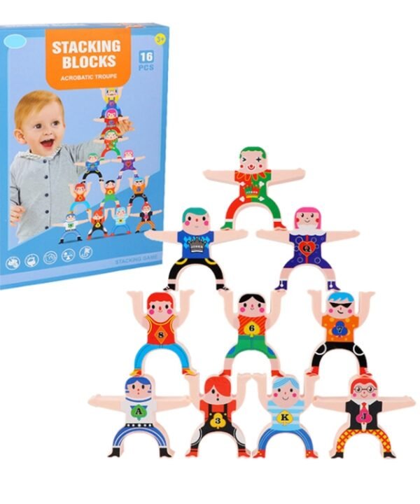 Children Parent-Child Stacking Block Game Balance Acrobatic Troupe Decompression Toy, Hercules, (Clown