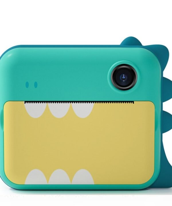 P1 No Card Children Instant Camera 1200W Front And Rear Dual-Lens Mini Print Photographic Digital Camera Toy(Green Dinosaur), Green Dinosaur No Card, Pink Cat No Card, Green Dinosaur 16GB, Pink Cat 16GB, Green Dinosaur 32GB, Pink Cat 32GB