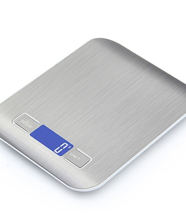 Stainless Steel Small Food Electronic Scale Kitchen Portable Baking Electronic Scale, 5kg/1g (Battery Model White), 5kg/1g (Battery Model Black), 10kg/1g (Battery Model White), 5kg/1g (Rechargeable White), 10kg/1g (Rechargeable White)...