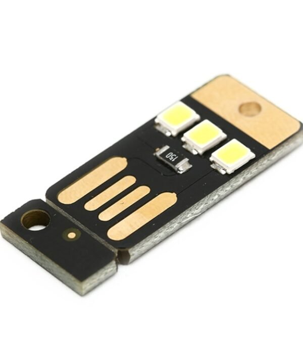 10 PCS Mini Pocket Card USB Power Keychain LED Night Light