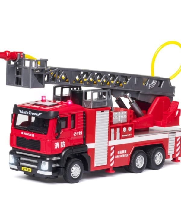 Jiaye Simulation Alloy 1:50 Scale Engineering Car Model Children Toy Car, Mixer, Excavator, Water Tanker, Ladder Car