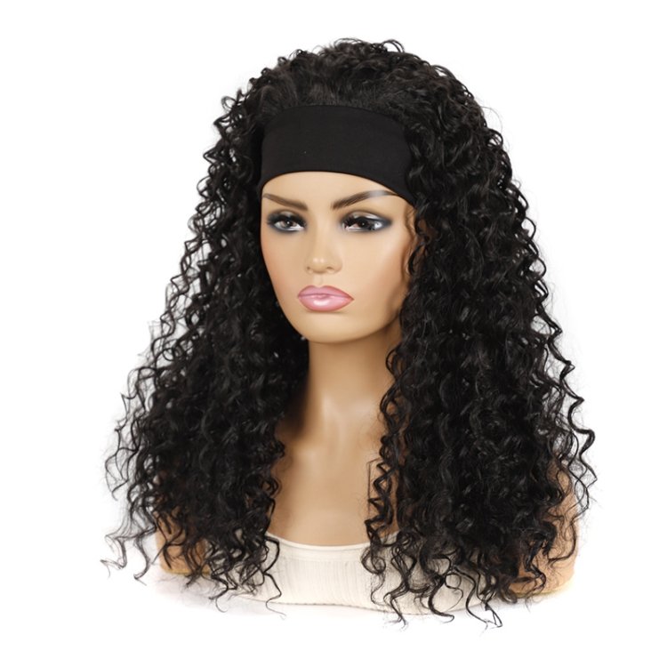 Hairband Wig Headgear Volume Chemical Fiber Wig Headgear, Black Hair Band 1B#O, Stars And Stripes Headband 1B#H, Leopard Headband 1B#G, Flower Hair Band 1B#C, 1B#XC, 4#XK, 27#XB, 33#XG, 613#O, 613#A, 613#G, 613#XC - Image 4